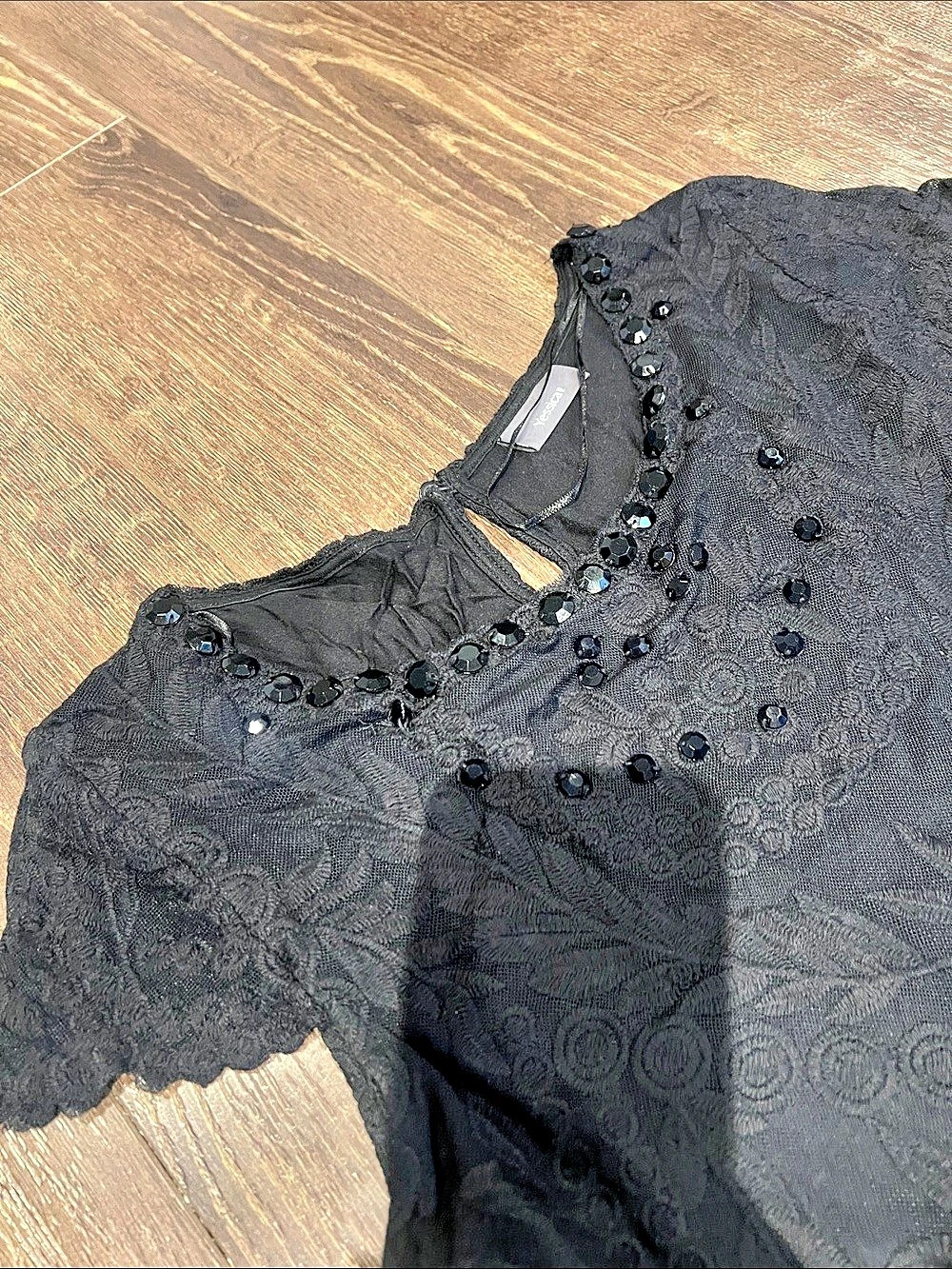 Yessica Black Floral Maxi Dress - Picture 2 of 2